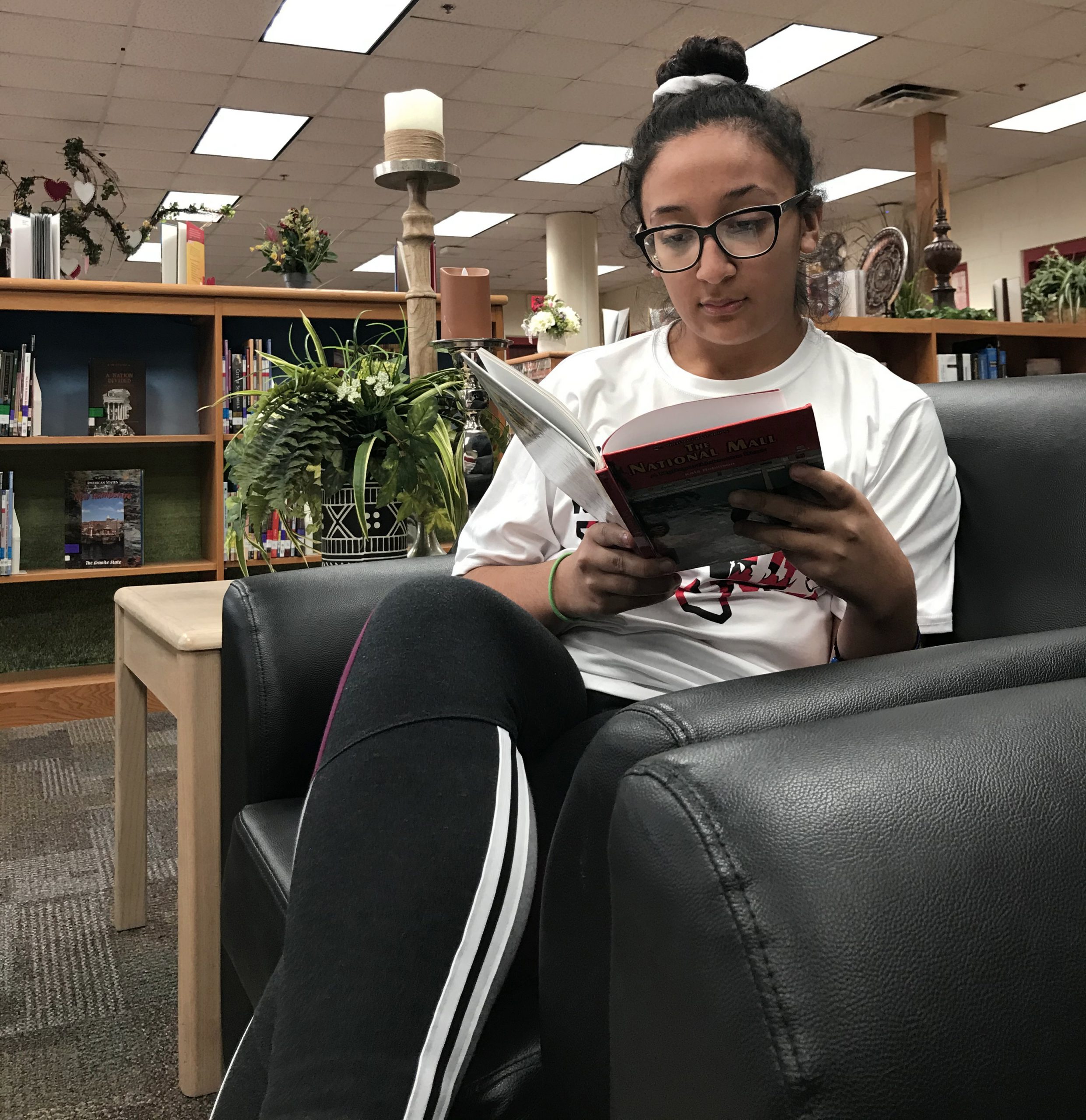someone reading a book