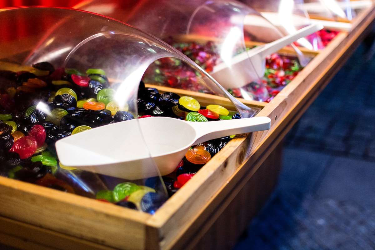Sweets in a candy store