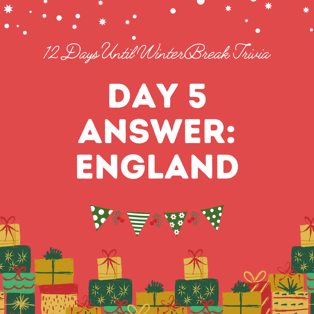 Day 5 Answer: England