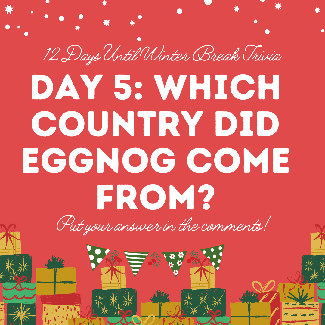 Day 5: Which country did eggnog come from?